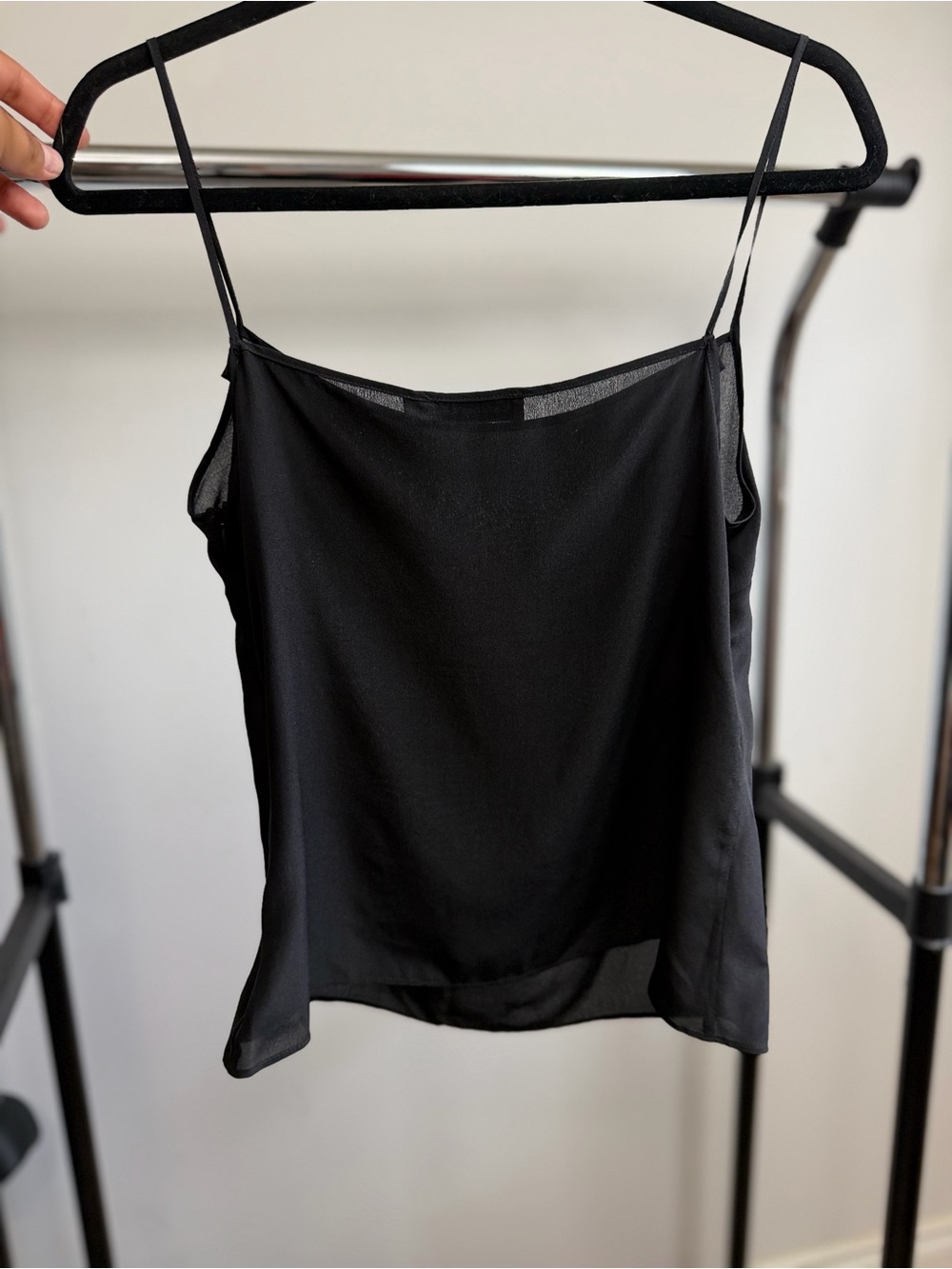Christian Dior Paris Black 100% Silk Cowl Neck Camisole Top - Picture 3 of 7